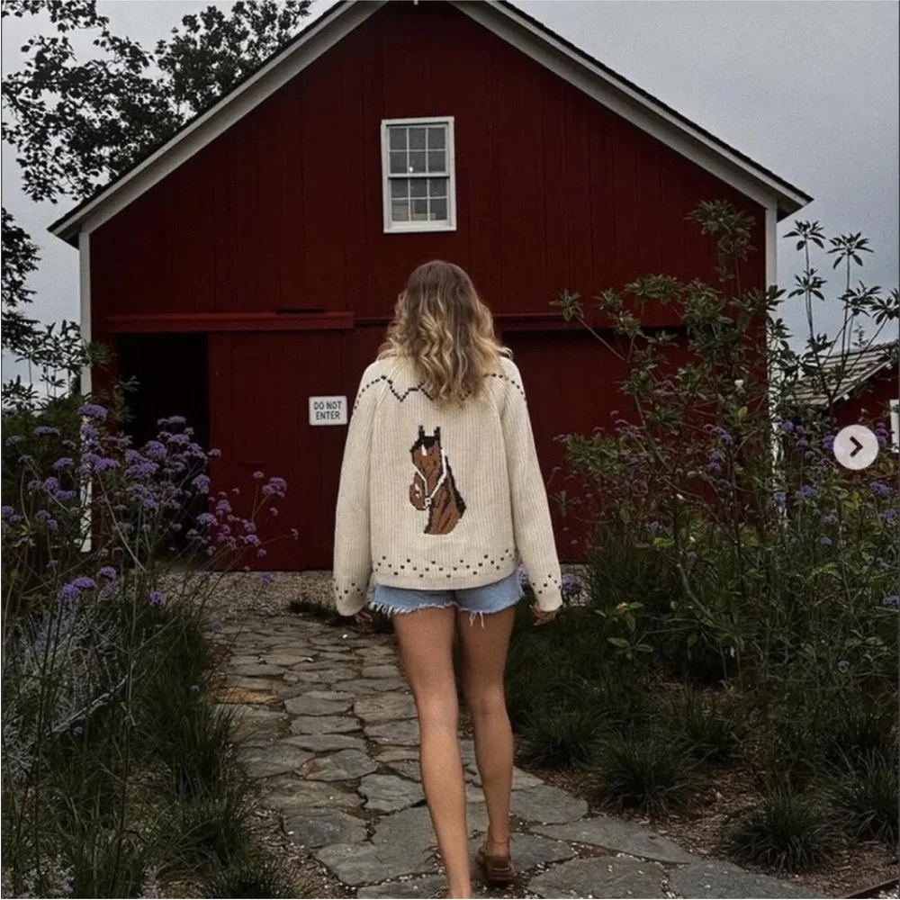 Vintage Anthropologie Cowichan Horse Lodge Cardigan - Picture 7 of 7